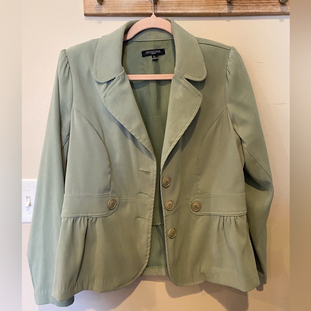 Notations peplum jacket. Size Petite Large​